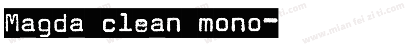 Magda clean mono字体转换
